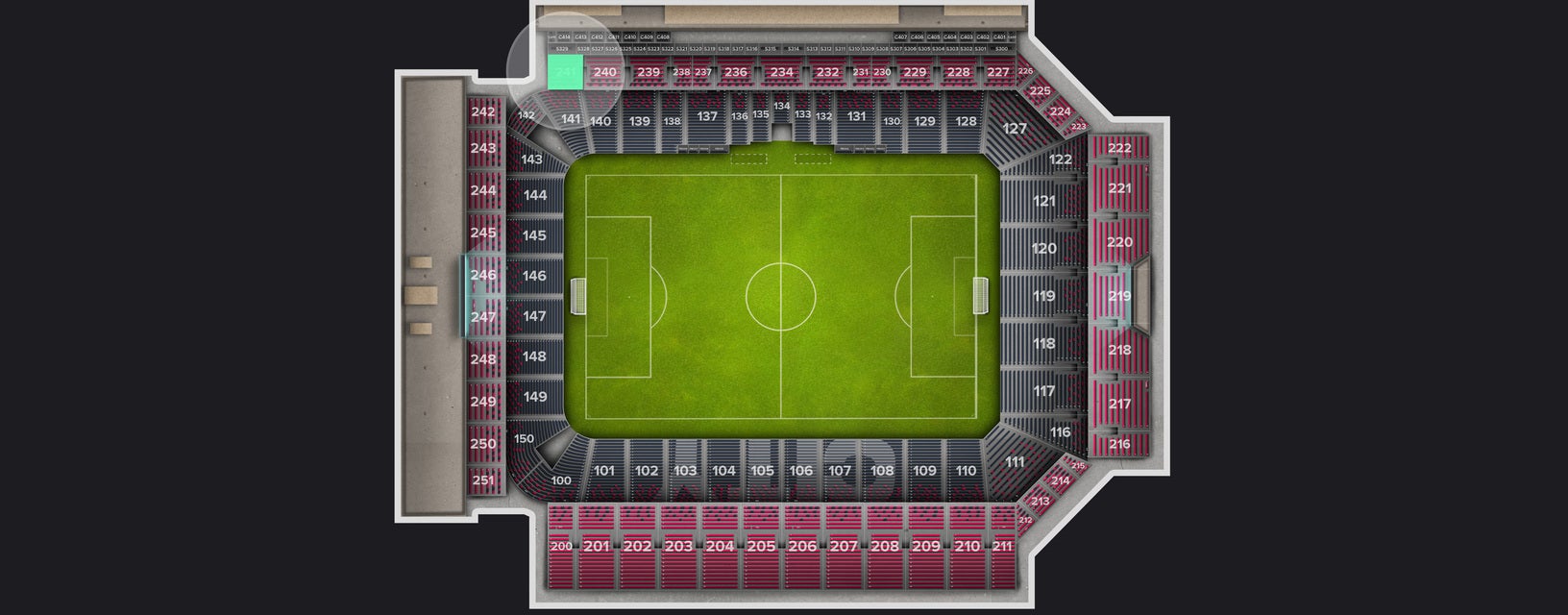 Seat view from Upper Level