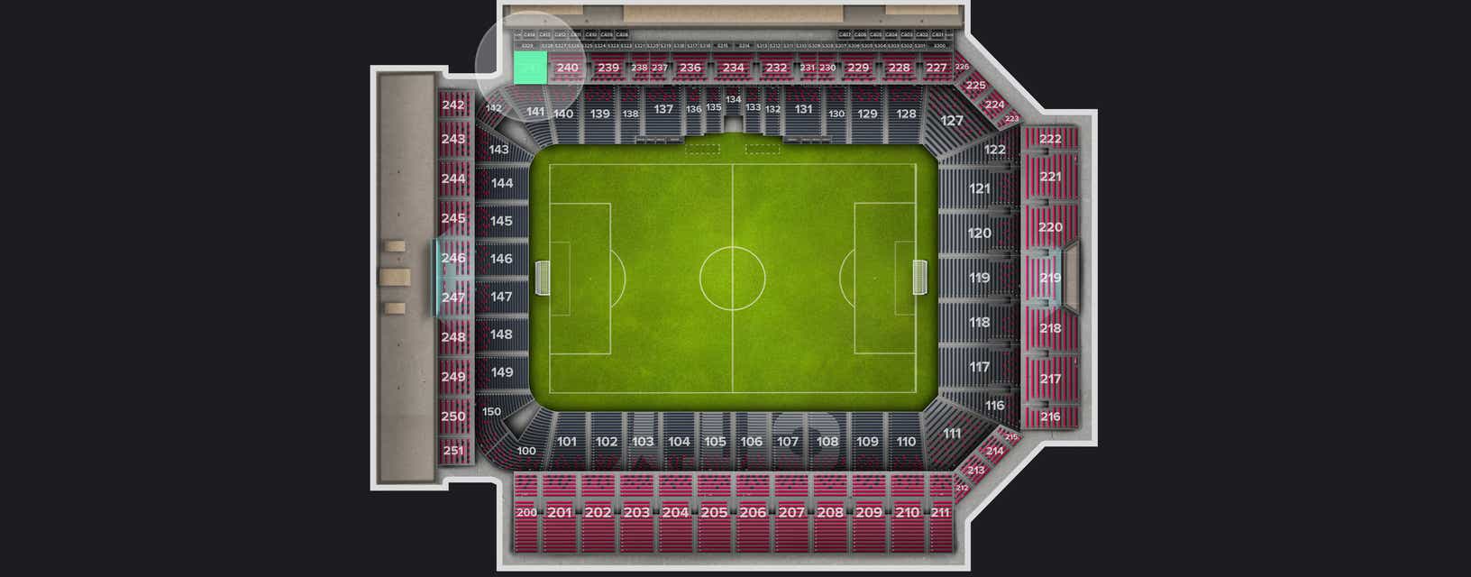 Seat view from Upper Level