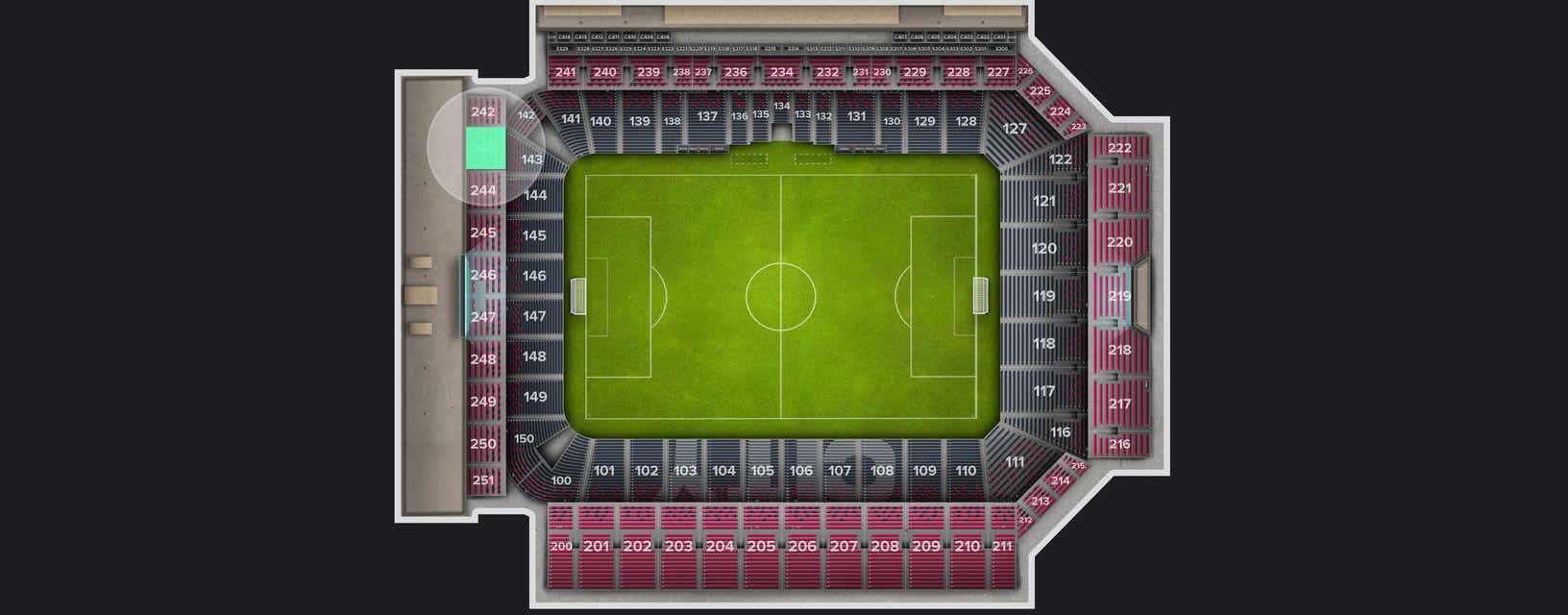 Seat view from Upper Level