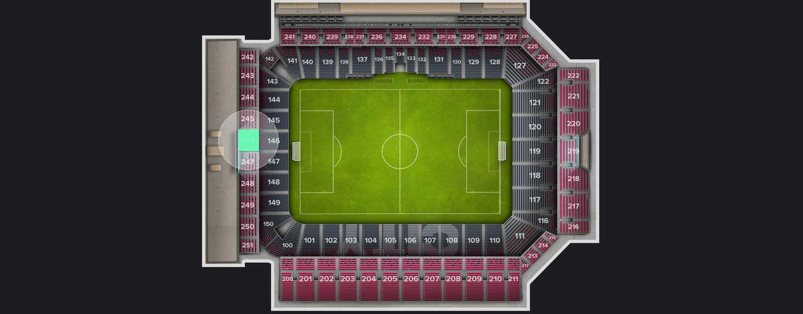 Seat view from Upper Level