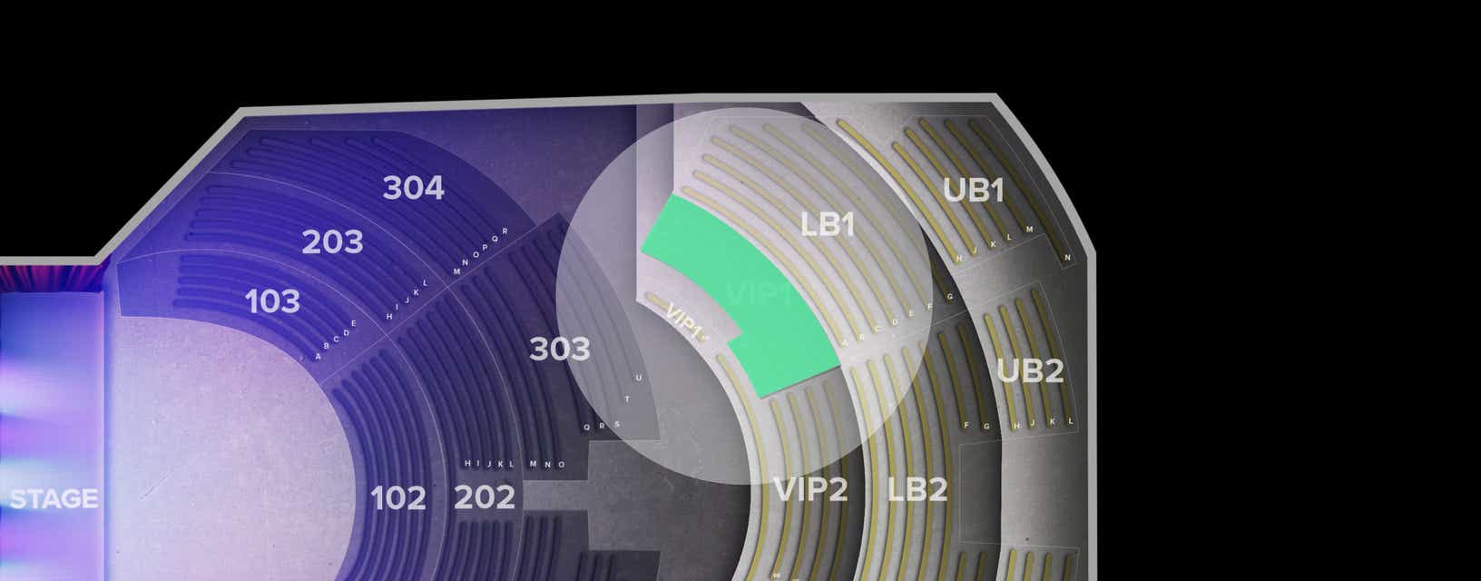 Seat view from VIP