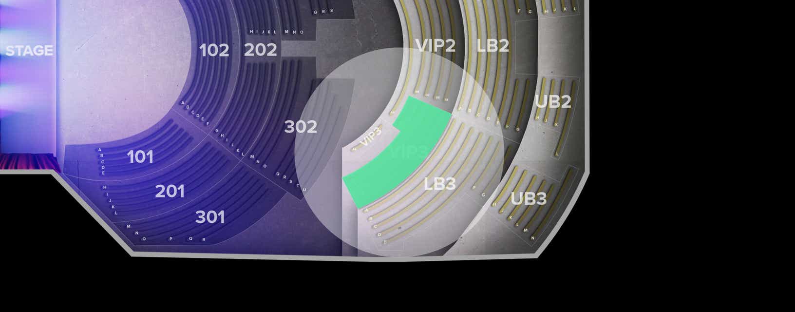 Seat view from VIP
