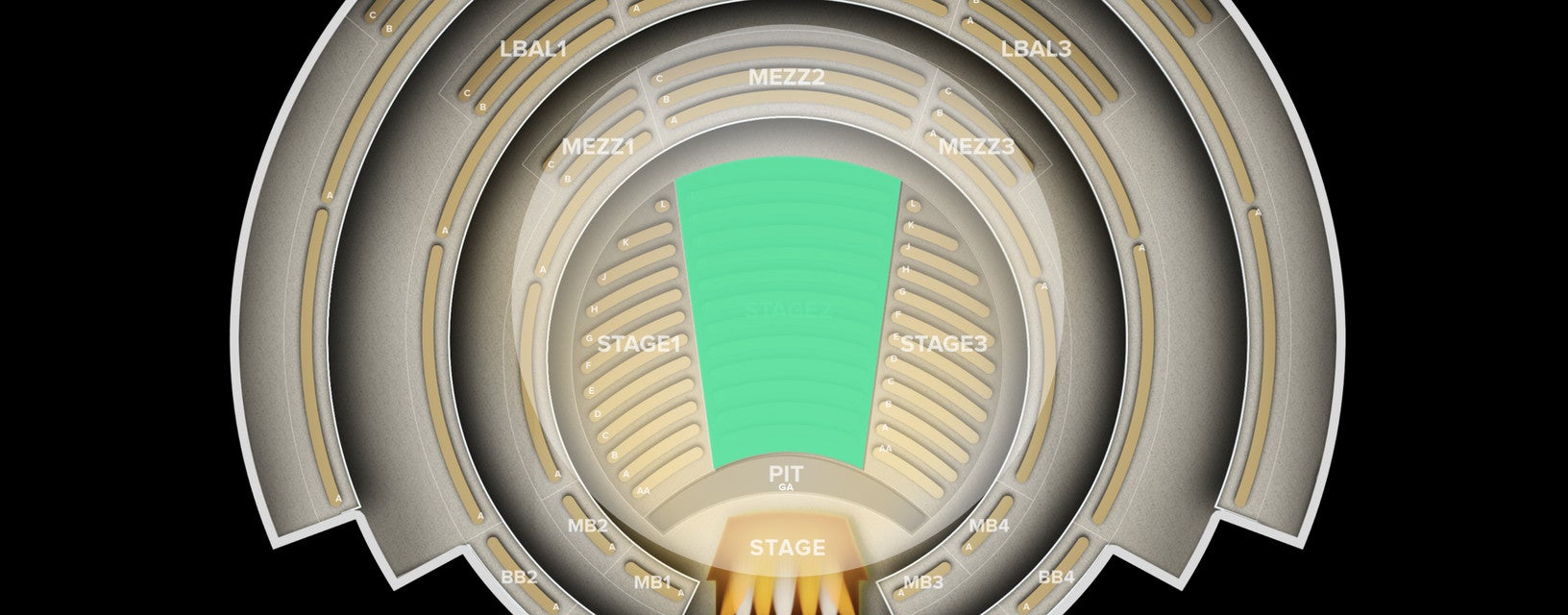 Seat view from Stage