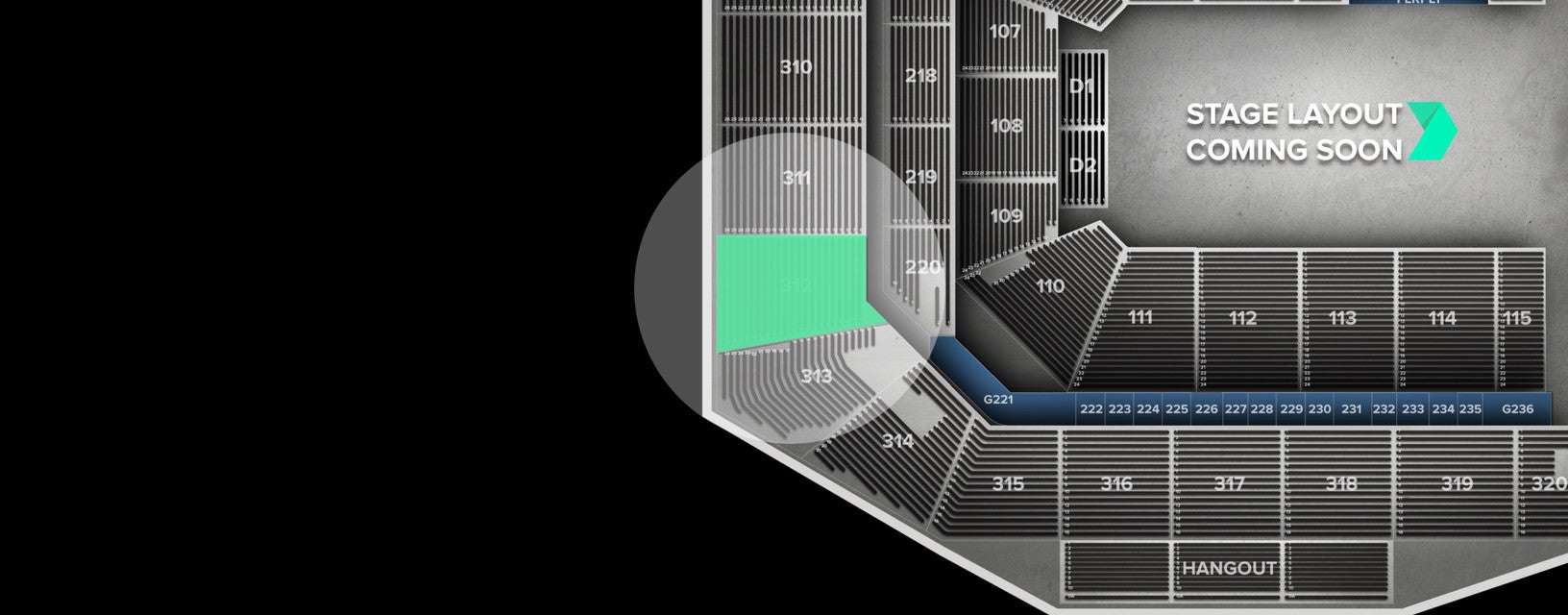 Seat view from Upper