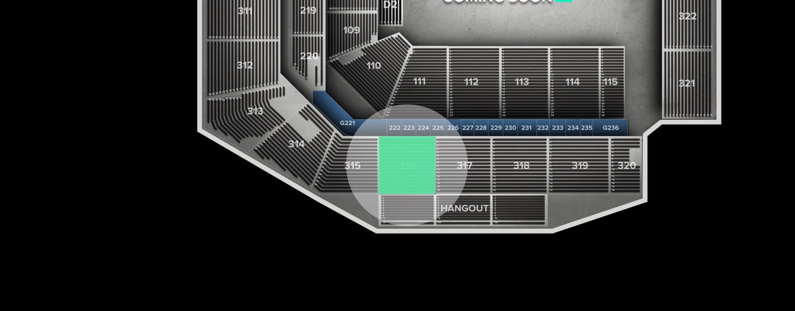 Seat view from Upper