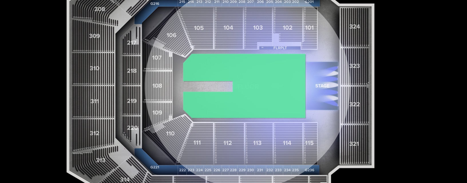 Seat view from Floor