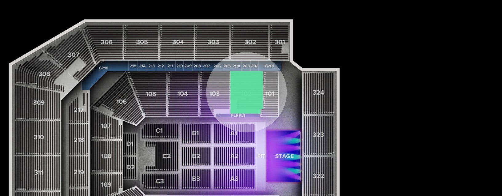 Seat view from Lower