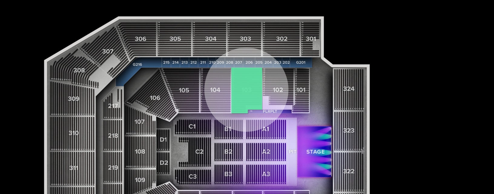 Seat view from Lower
