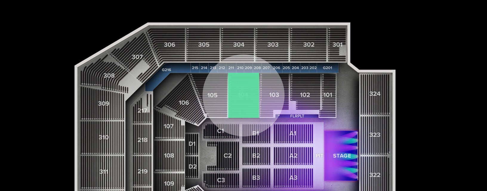 Seat view from Lower