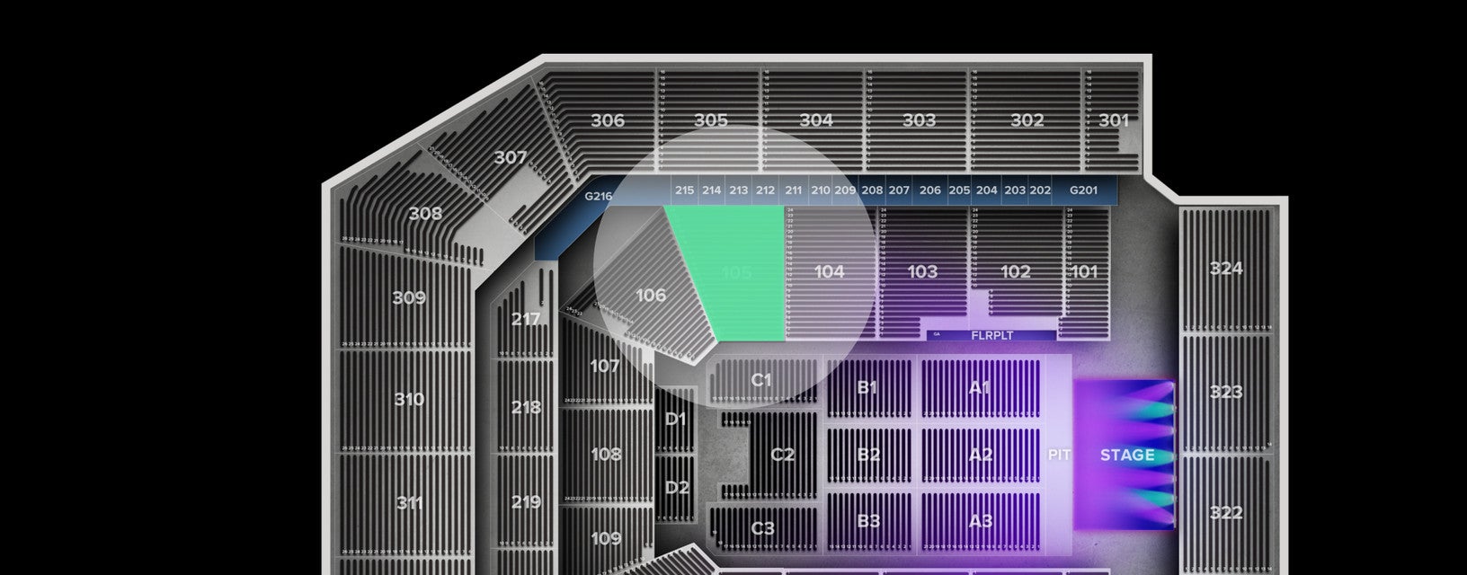Seat view from Lower