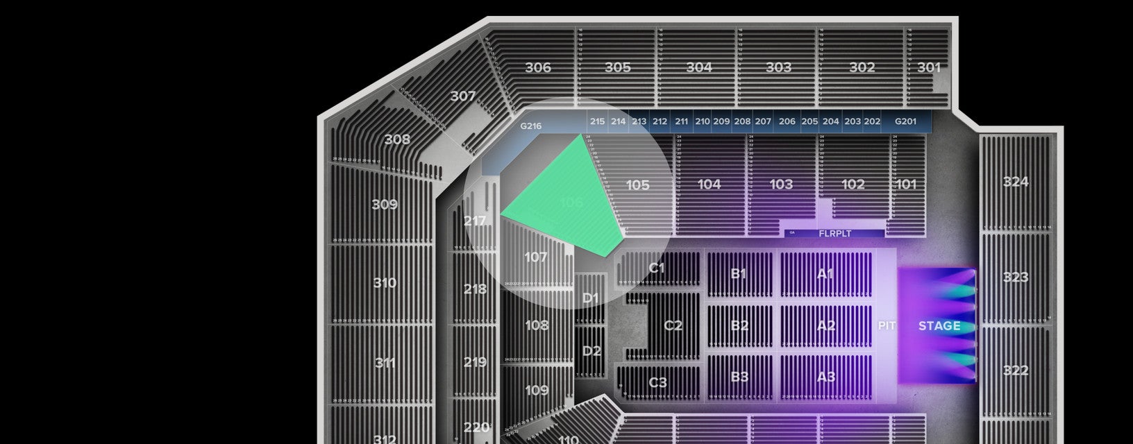 Seat view from Lower