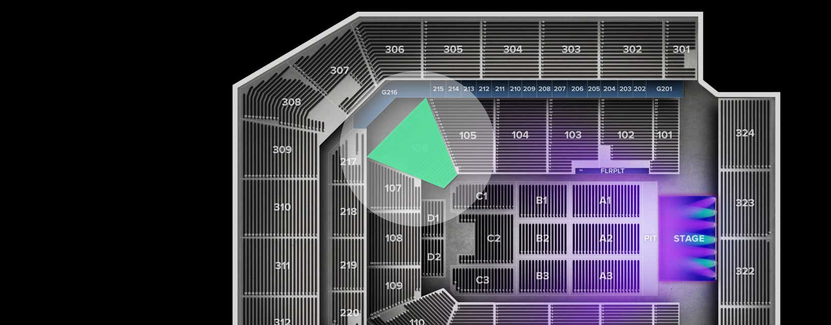 Seat view from Lower