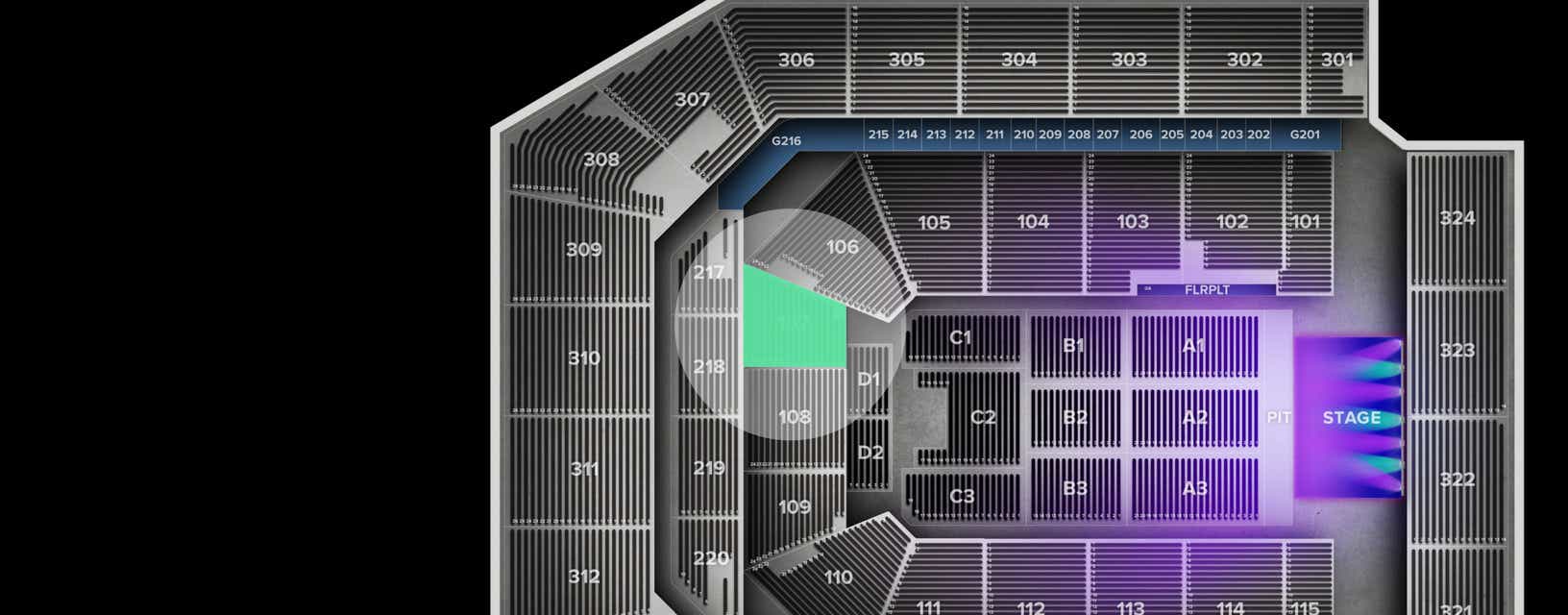 Seat view from Lower