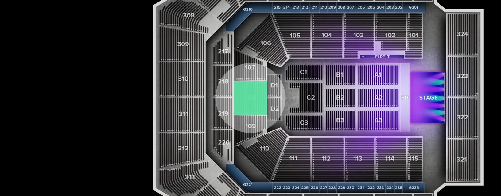 Seat view from Lower