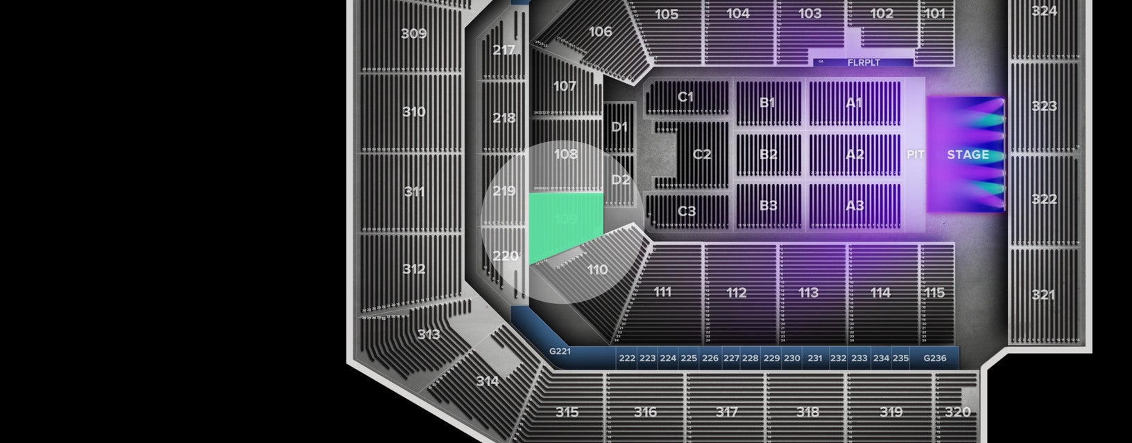 Seat view from Lower