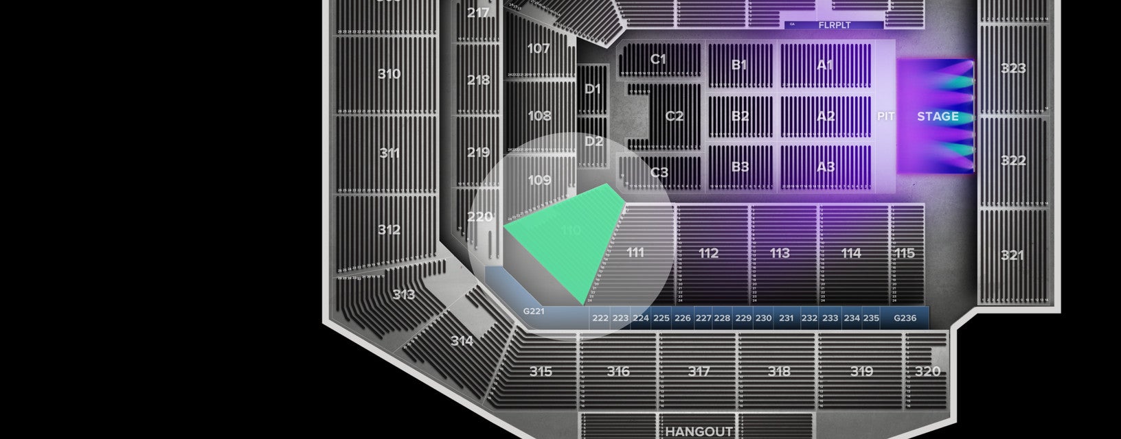 Seat view from Lower