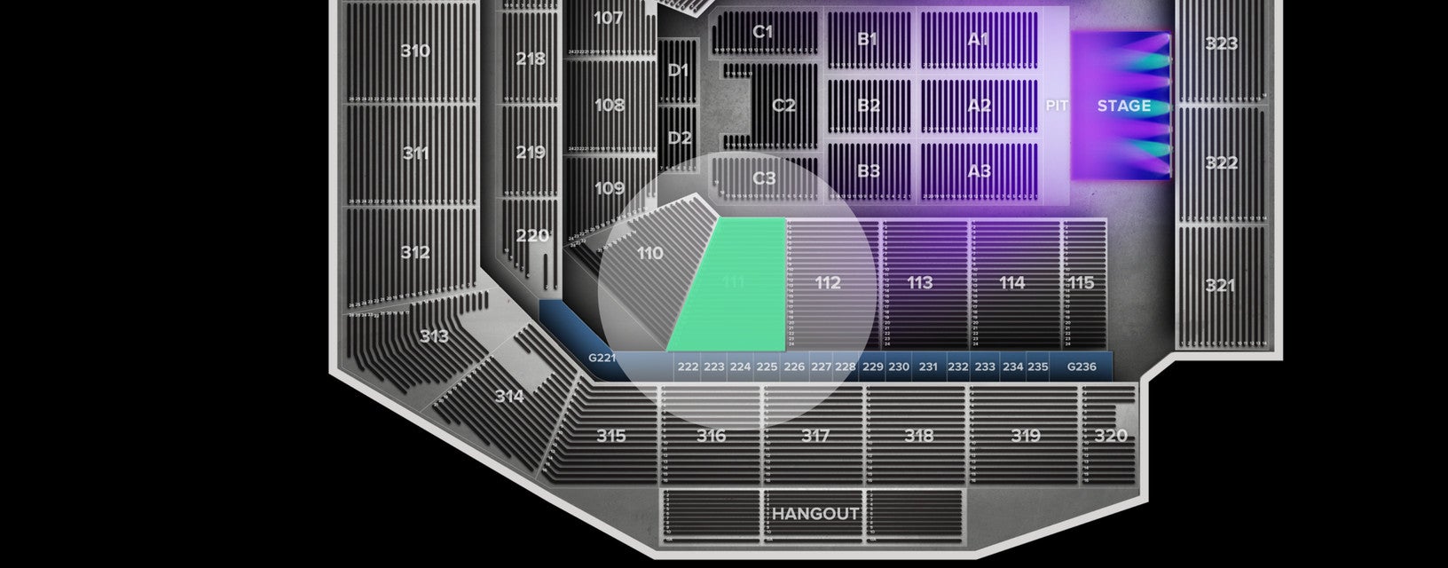 Seat view from Lower