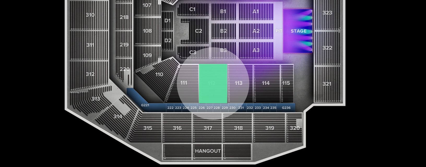 Seat view from Lower