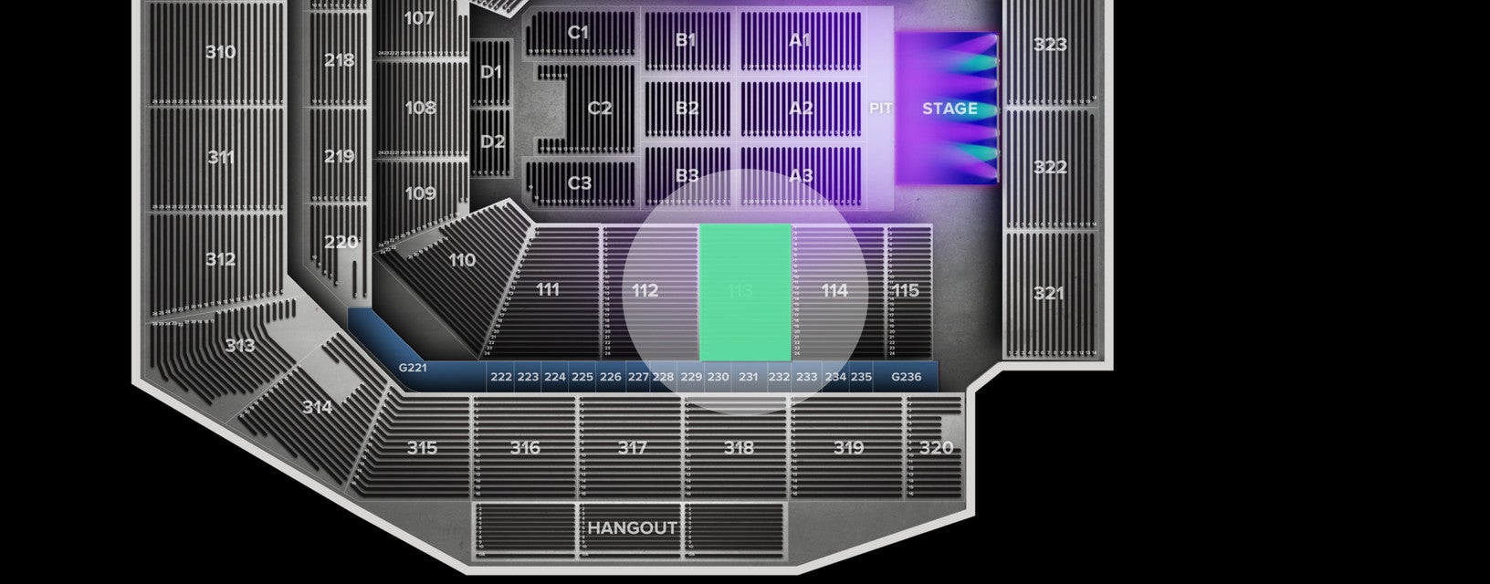 Seat view from Lower