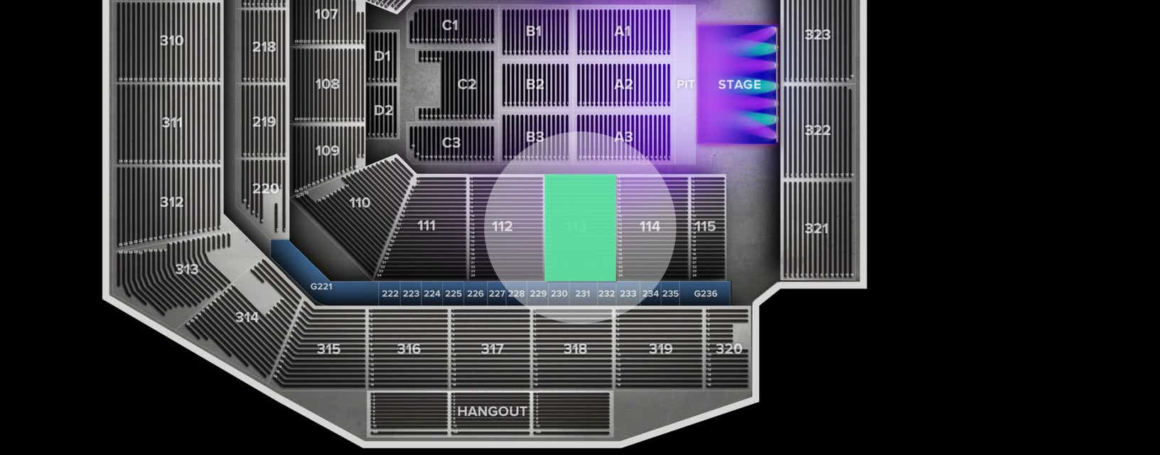 Seat view from Lower