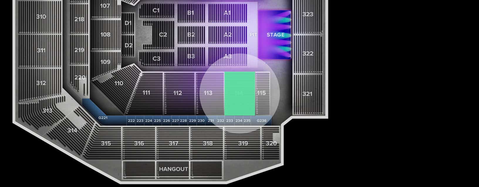 Seat view from Lower