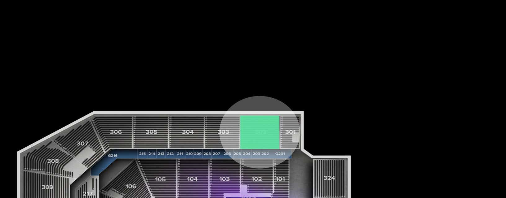 Seat view from Upper
