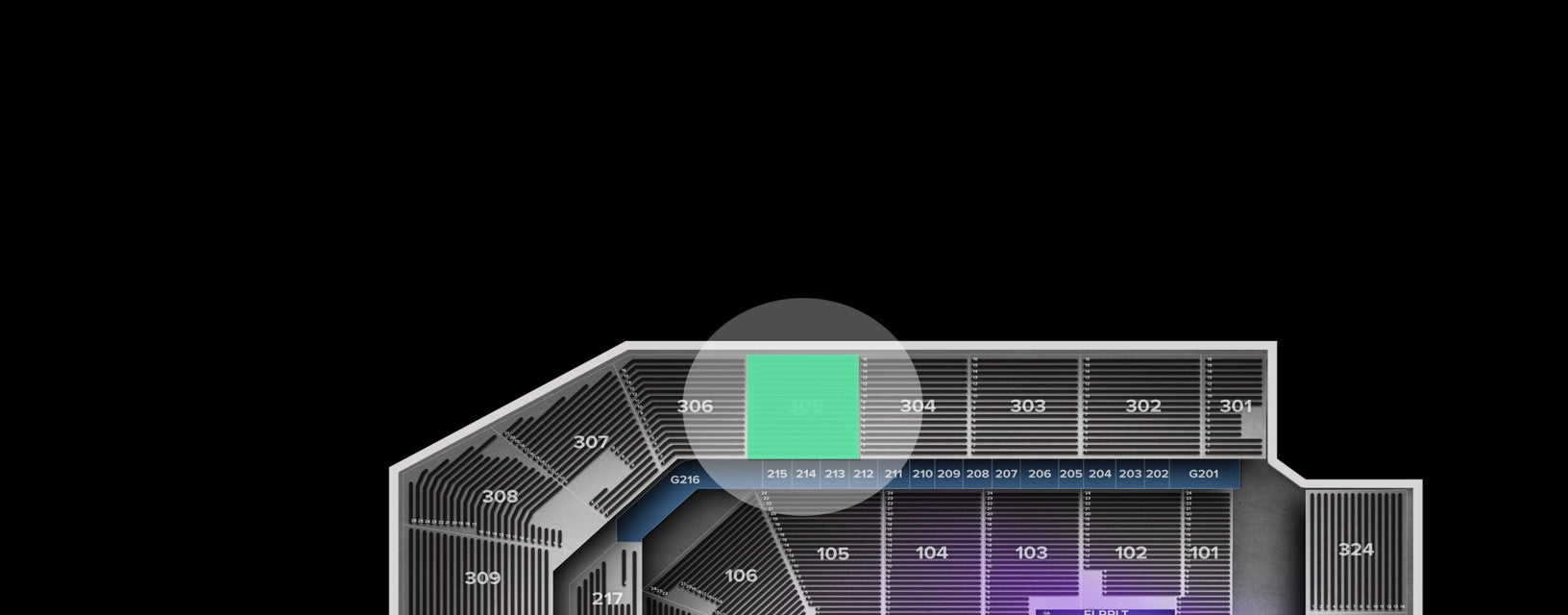 Seat view from Upper