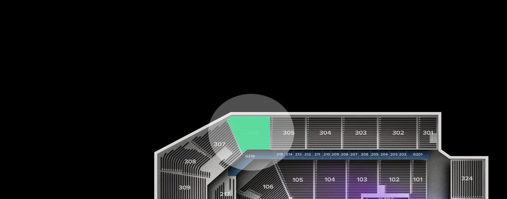 Seat view from Upper