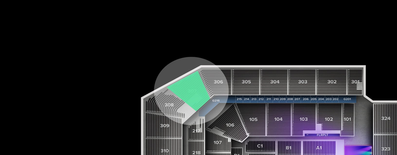 Seat view from Upper