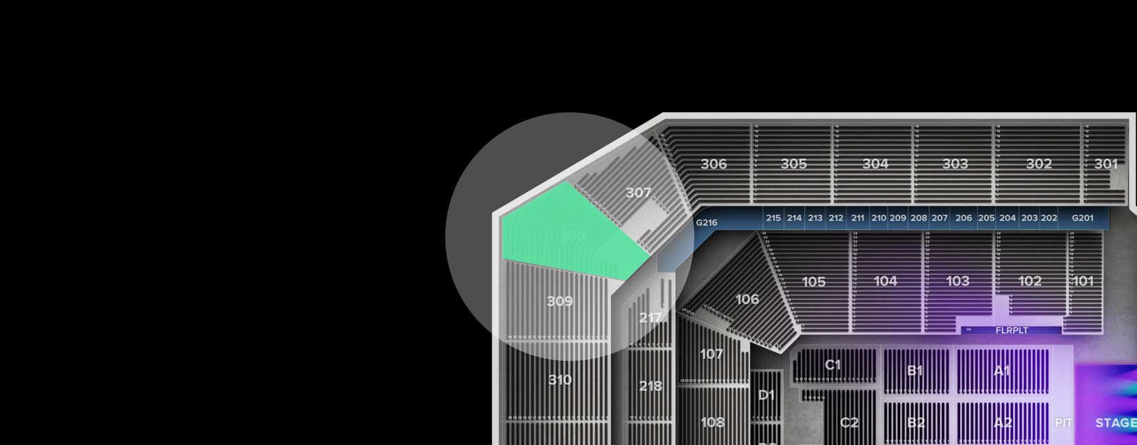 Seat view from Upper