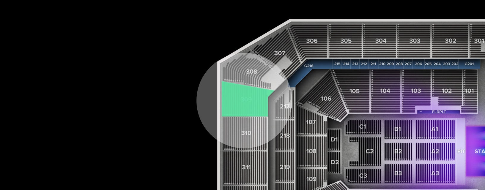 Seat view from Upper