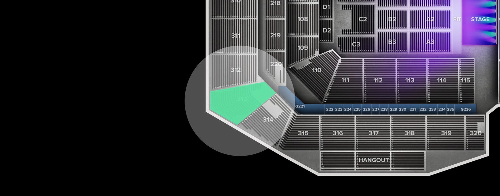 Seat view from Upper