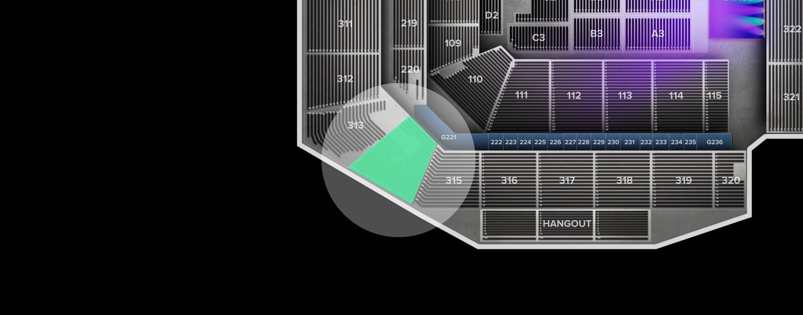 Seat view from Upper