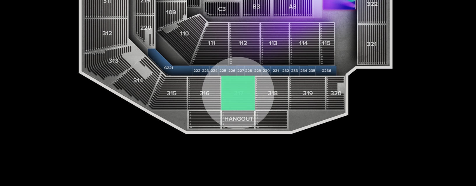 Seat view from Upper