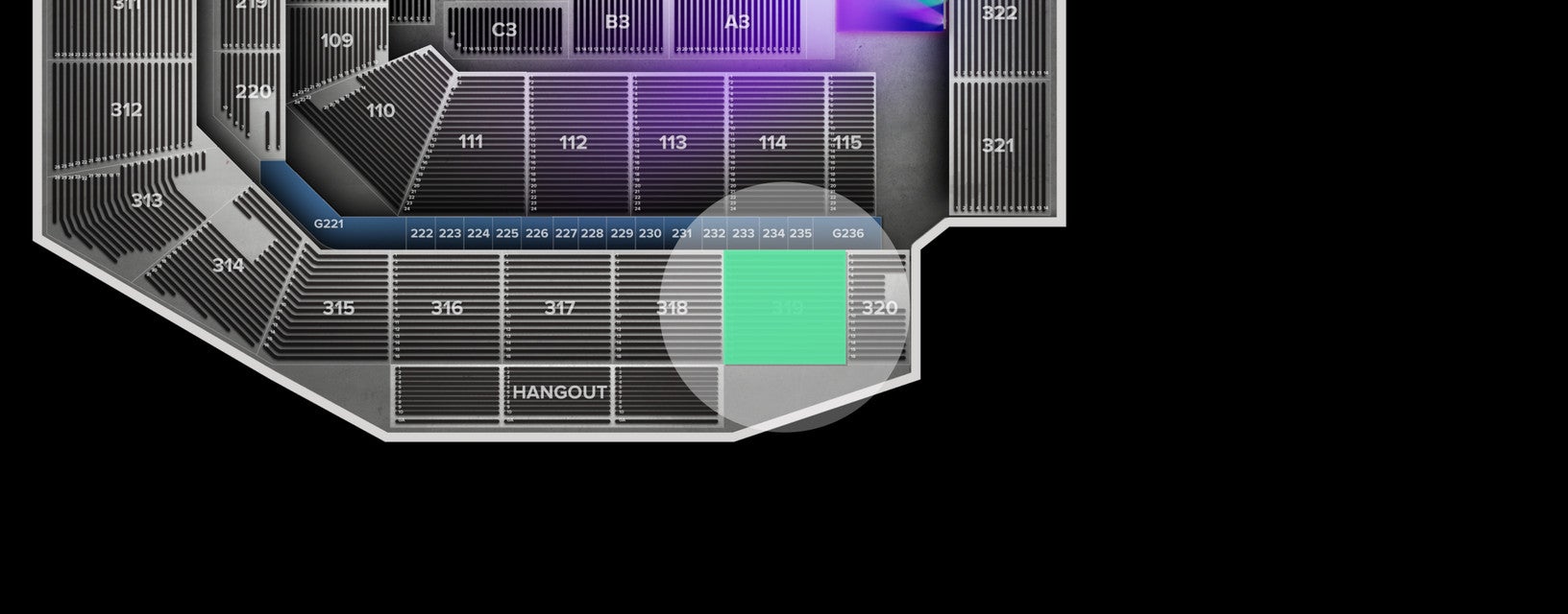 Seat view from Upper