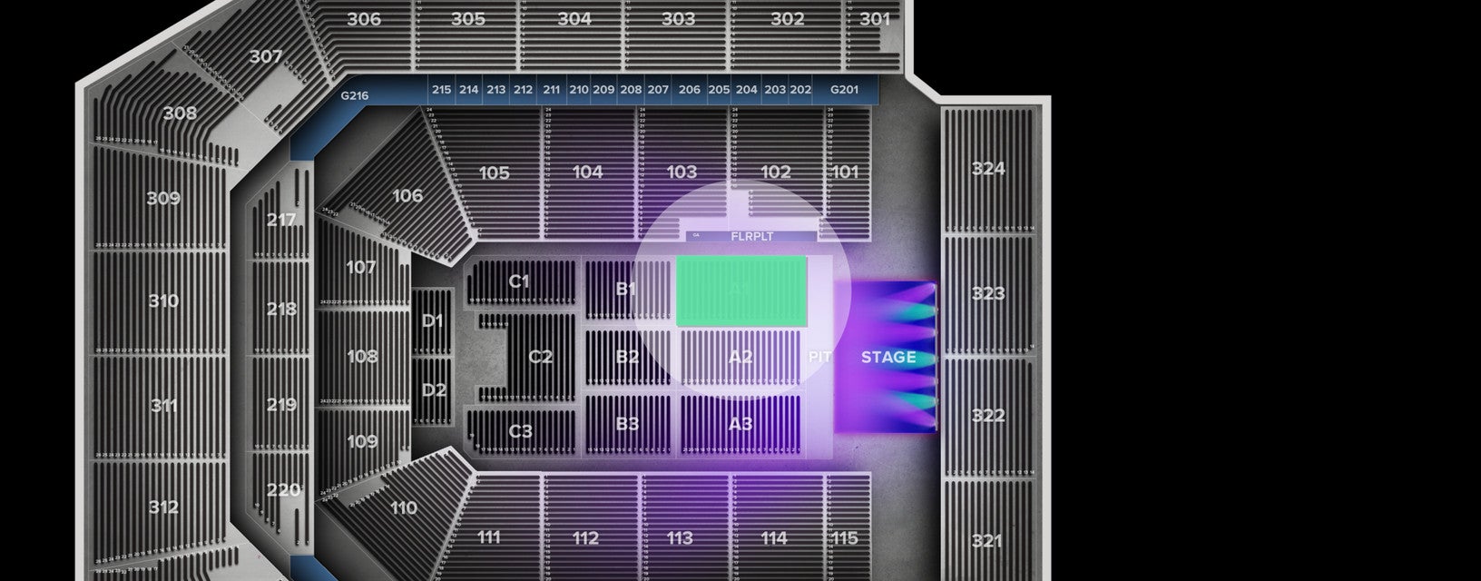 Seat view from Floor