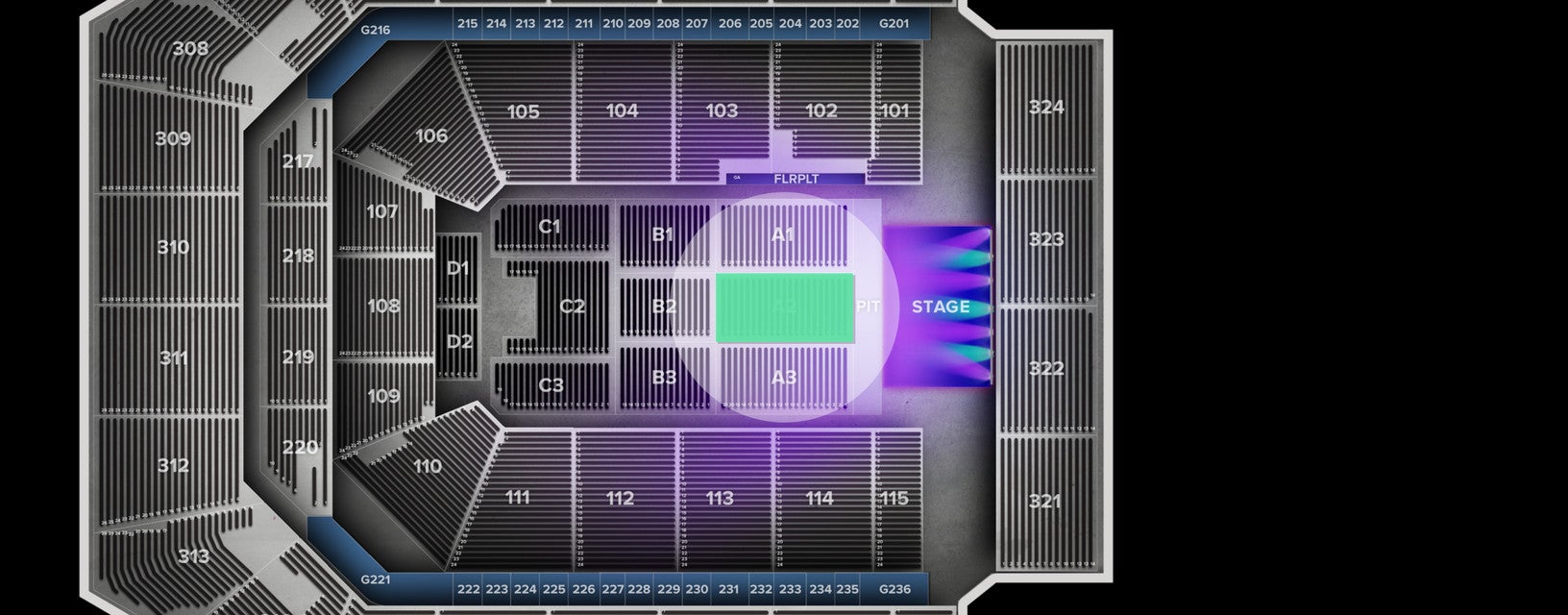 Seat view from Floor