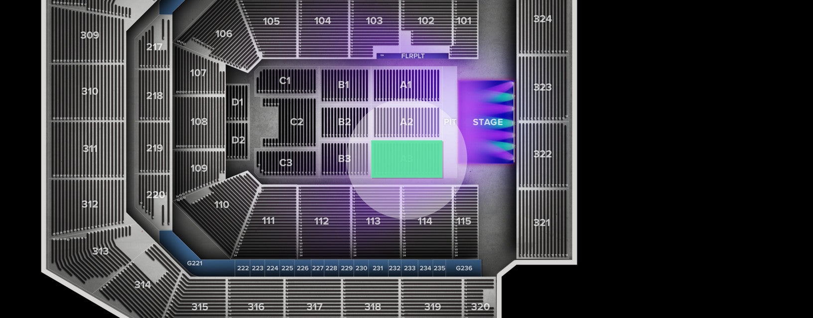 Seat view from Floor