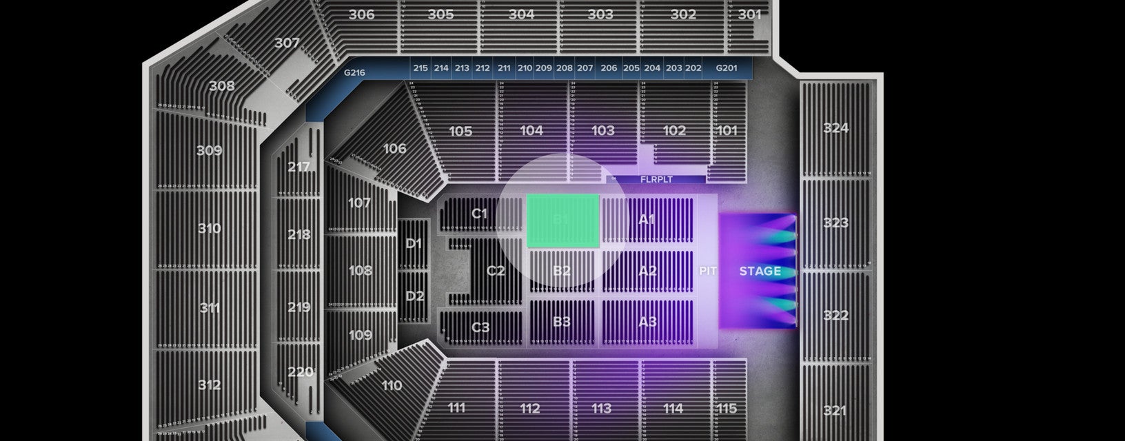 Seat view from Floor