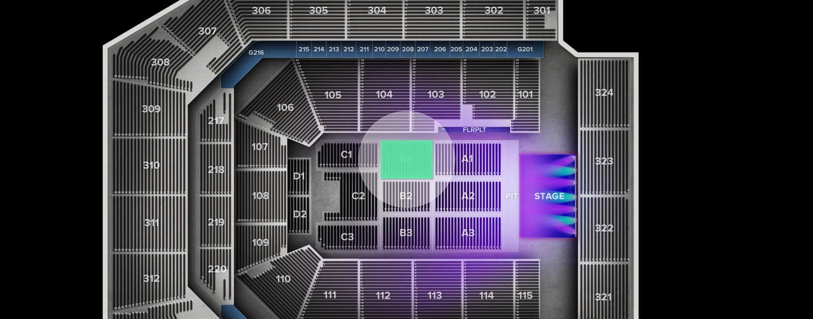 Seat view from Floor