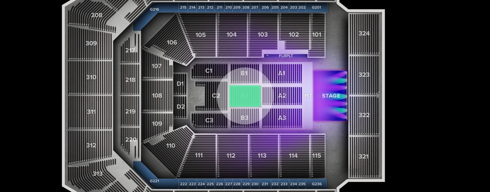 Seat view from Floor