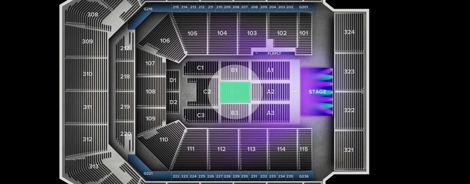 Seat view from Floor