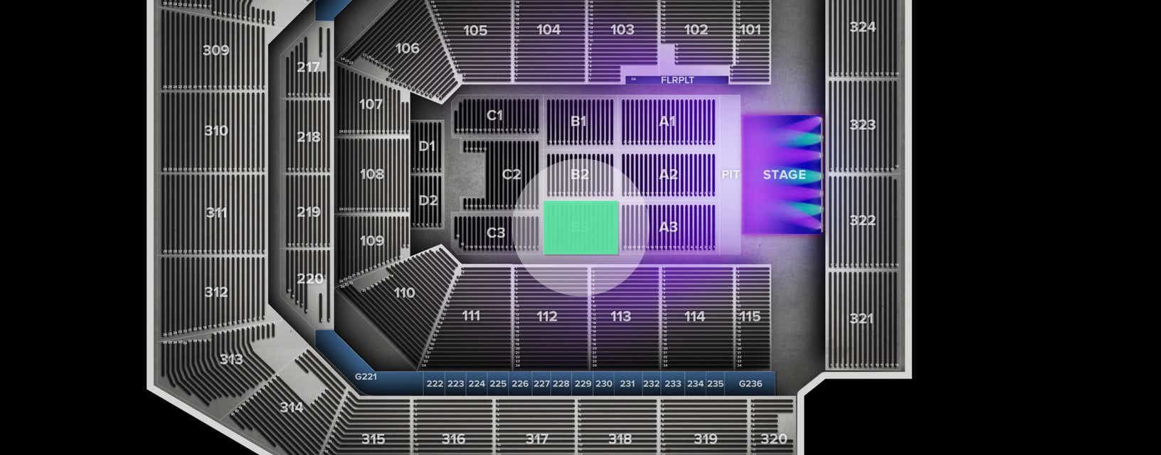 Seat view from Floor