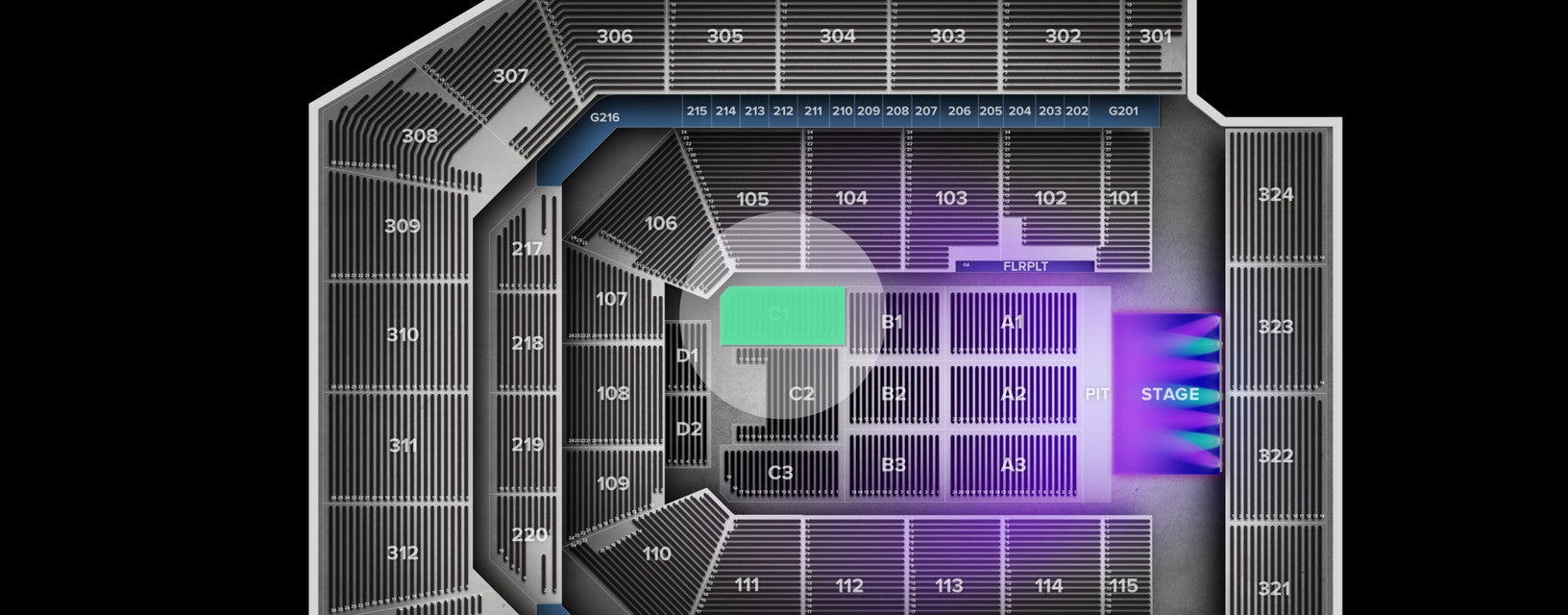 Seat view from Floor