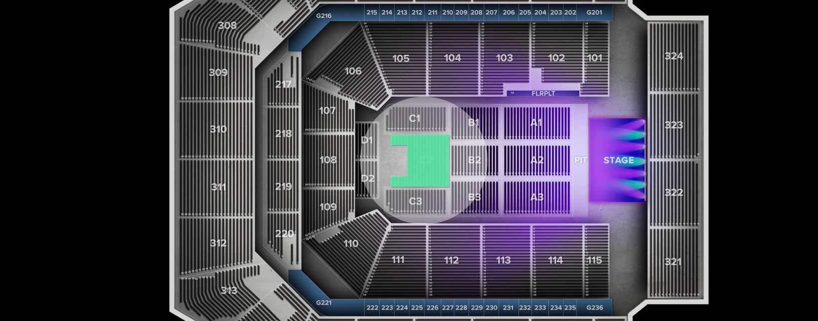 Seat view from Floor