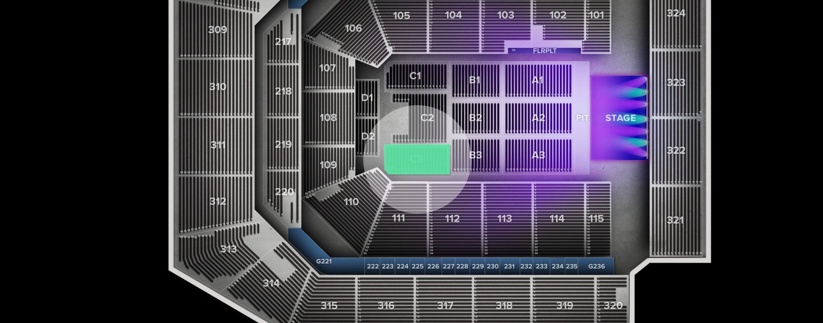 Seat view from Floor