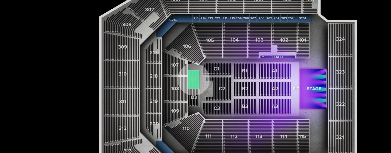 Seat view from Floor