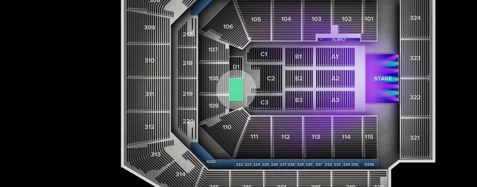 Seat view from Floor