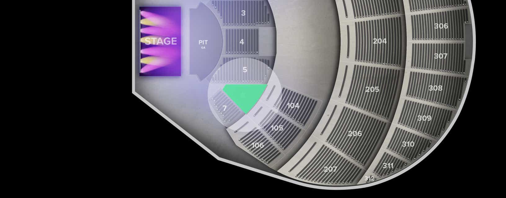 Seat view from Orchestra
