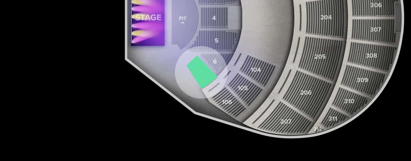 Seat view from Orchestra